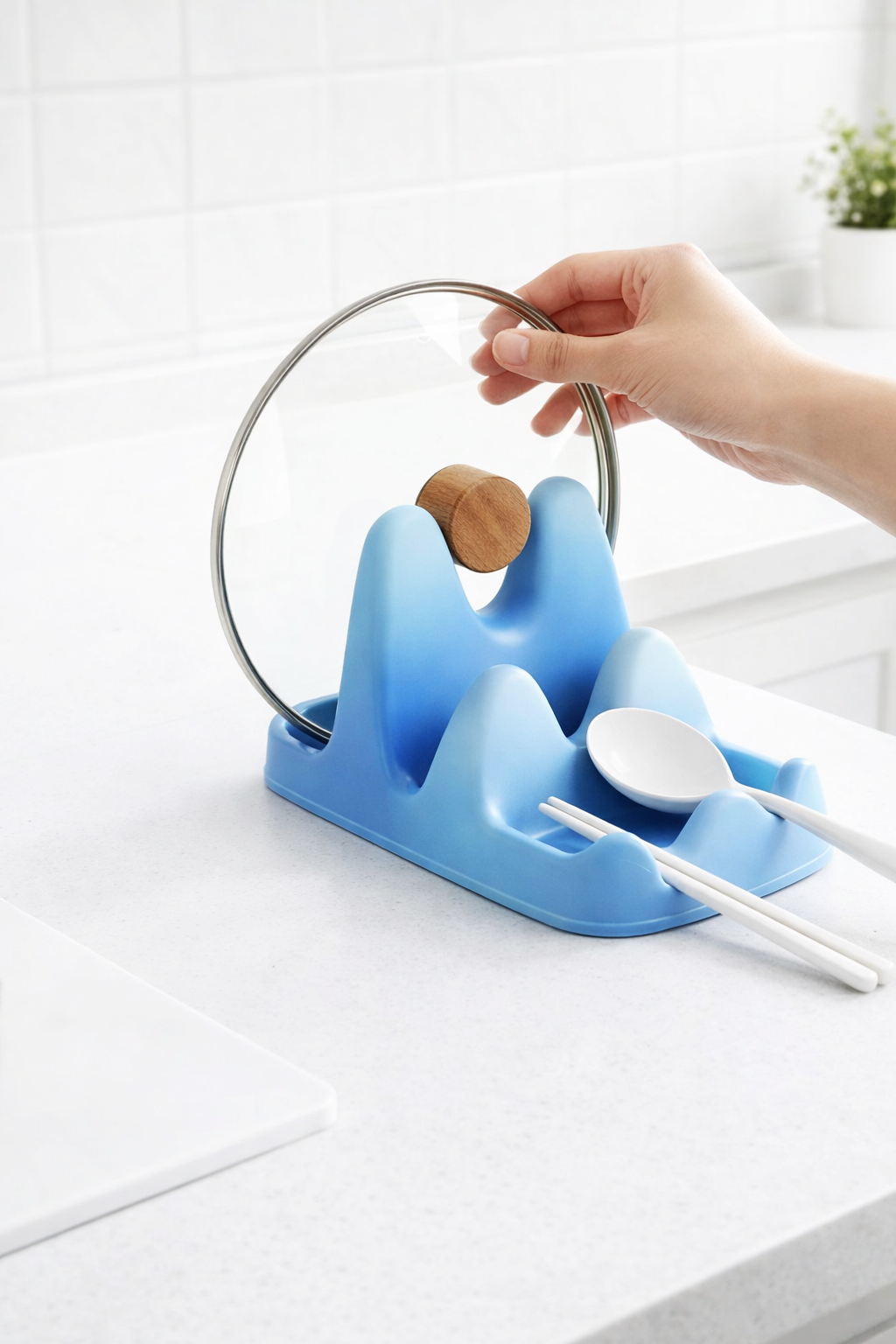 Versatile Pot Lid & Spatula Holder