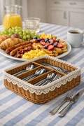 Woven Cutlery Storage Basket